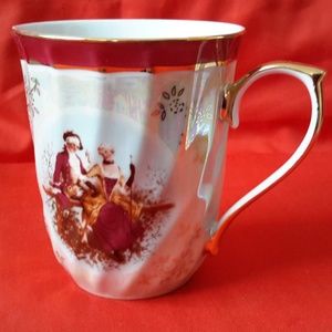 Set of 4 Tea Cups Courting Couple Love Story GNA
